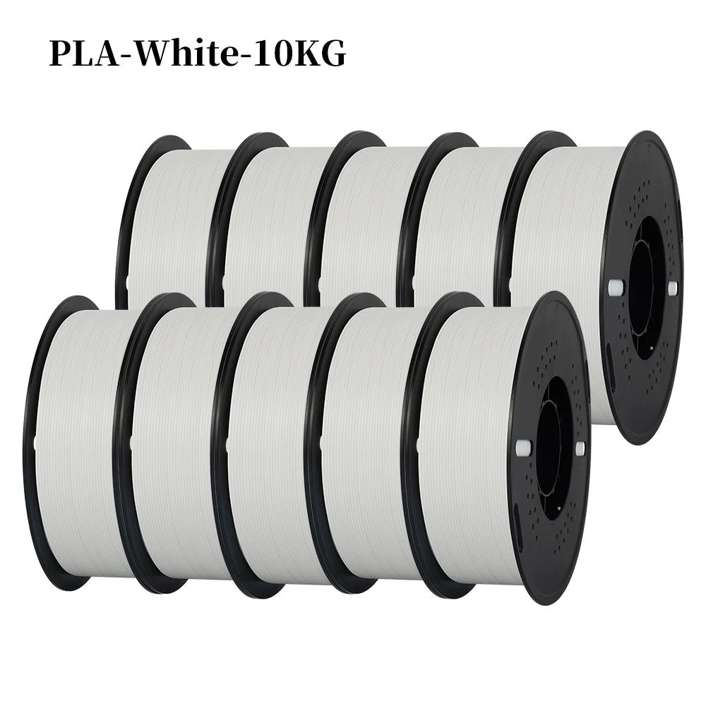 KINGROON 22LBS PETG or PLA Filament 3D Printer Filament 10 Rolls 1KG 1.75MM Eco-Friendly Good Toughness Mix Color Free Shipping