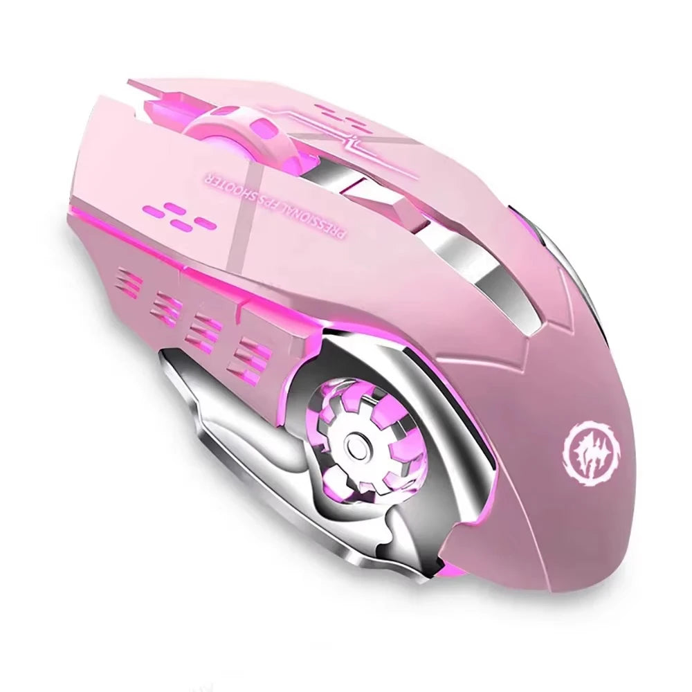 KEBIDUMEI Bluetooth Mouse 2.4G Wireless Mecha Mouse Rechargeable Gaming Backlight Mouse Ergonomic Office Mice Game Accessories