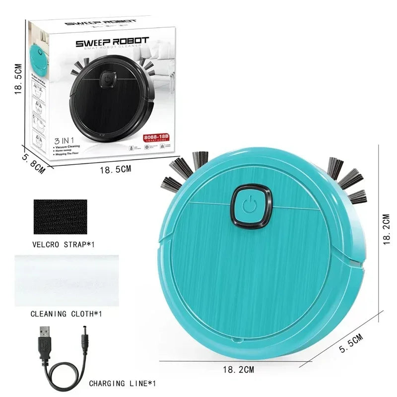 Lenovo 3-in-1 Smart Sweeping Robot Vacuum Mop 4000pa Strong Suction Washable Mop For Pet Hair Hard Floor Ideal Home Kitchen Room