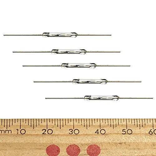 10pcs N/O Reed switch Magnetic Switch 2 * 14mm Normally Open Magnetic Induction switch