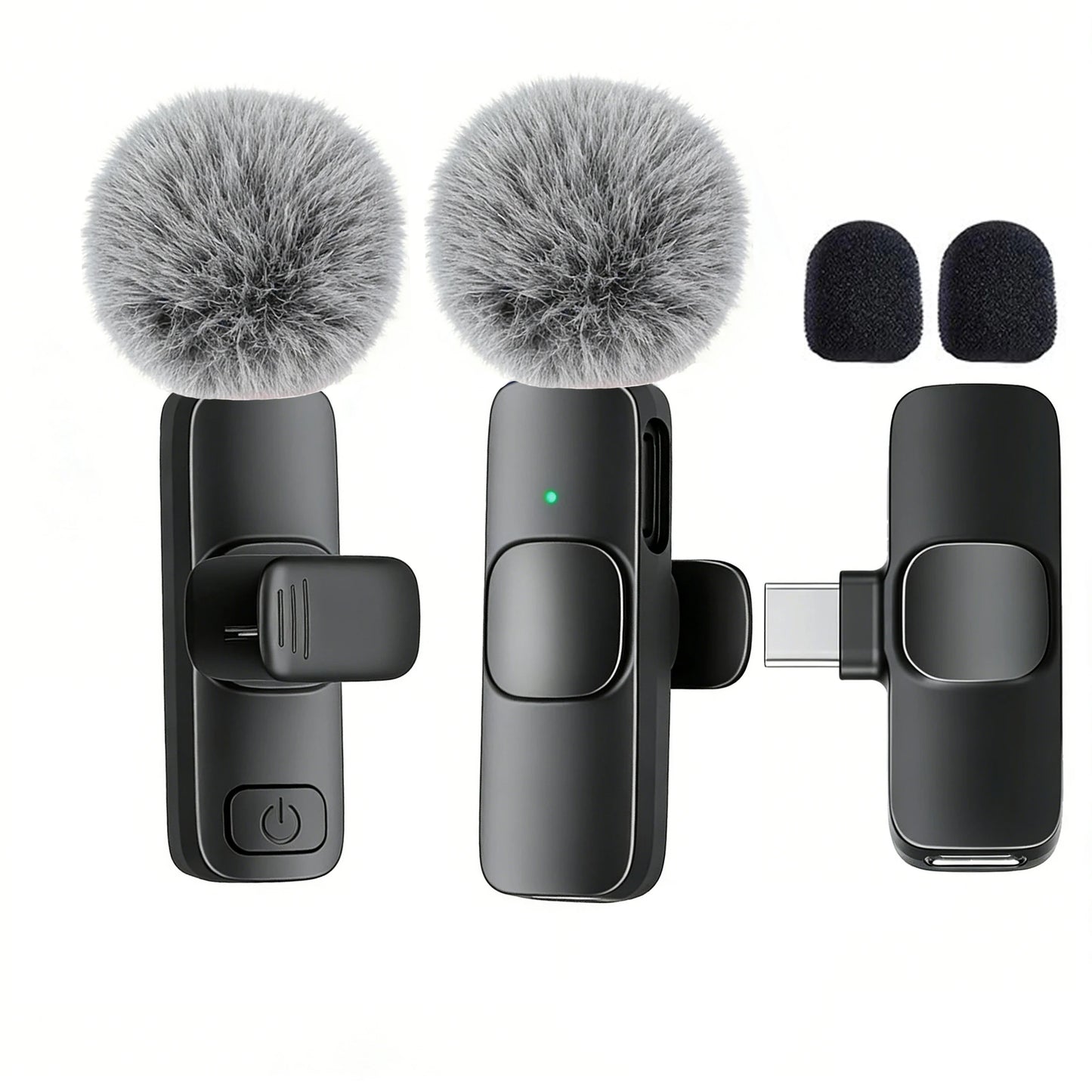 Type-C Port Professional Wireless Lavalier Microphone for Smartphones, Computers, Tablets, Plug and Play