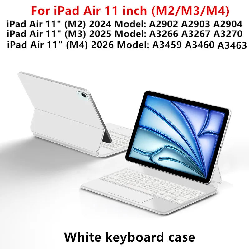 TouchPad Magic Keyboard for iPad Air 11 13 M4 2026 M3 M2 iPad 10 10th Air 4 5 6 iPad Pro 11 12.9 13'' M5 M4 Smart Cover Backlit