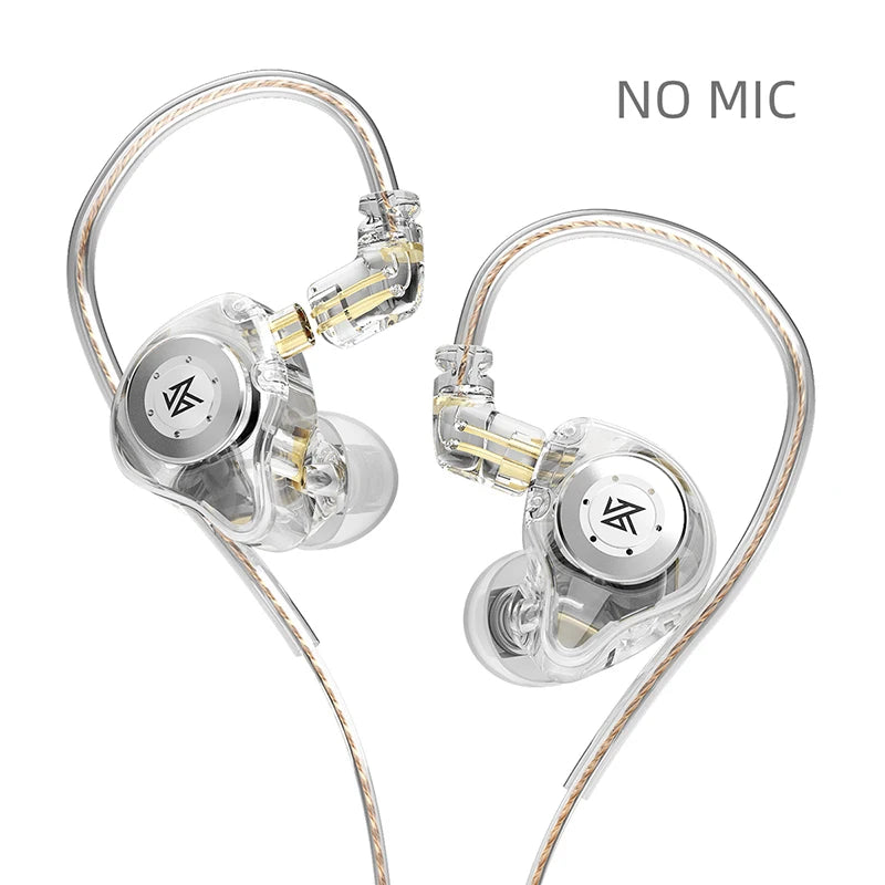KZ EDX PRO Headphone Metal Wired Earphone HiFi Bass Music DJ Earbuds In Ear Monitor Game Headset With Microphone Audifonos