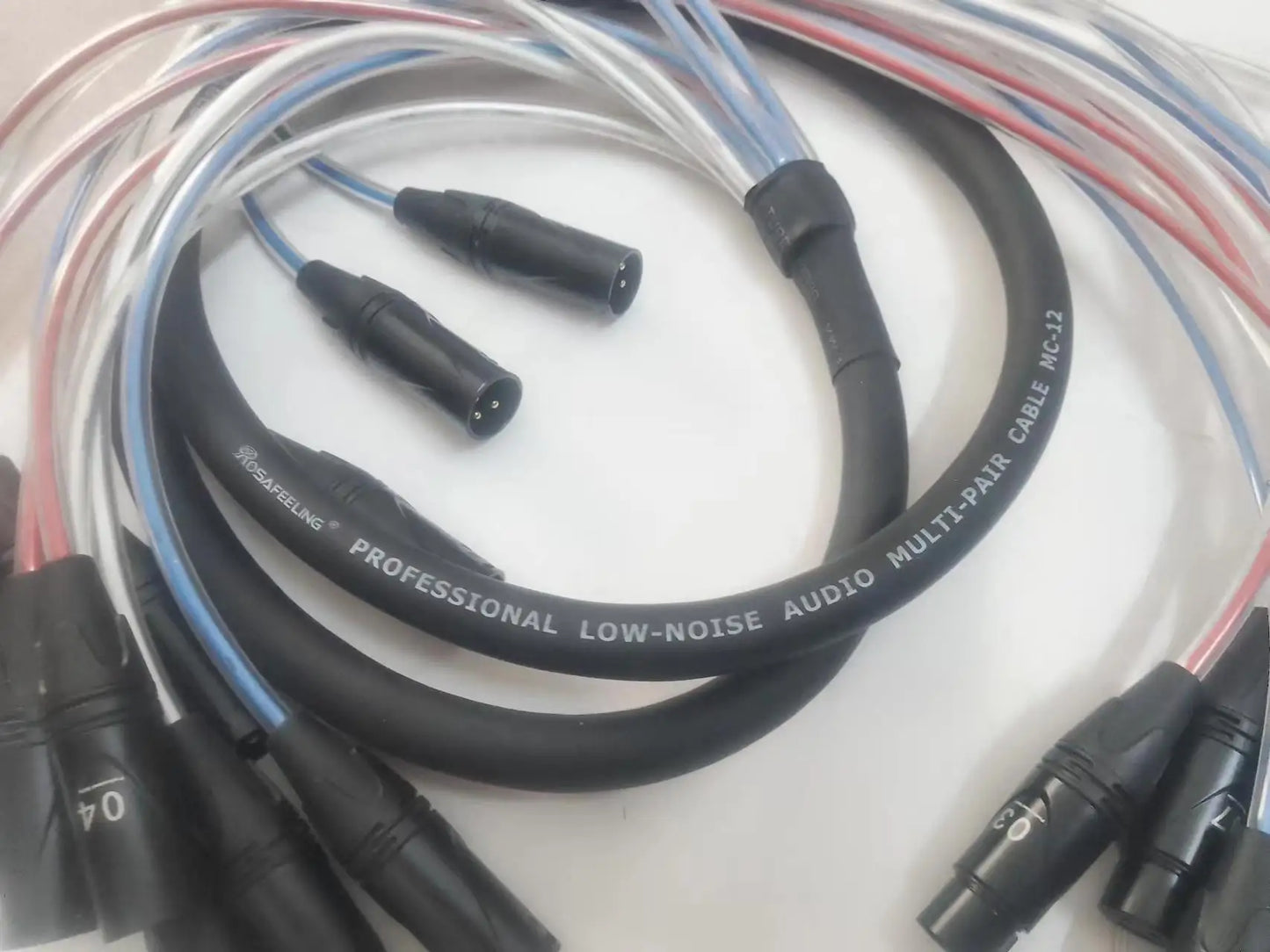 2 4 6 8 12 Way 3 Pin XLR Cable Male To Female Balanced Multi-Media Professional Audio Extension Stage Lighting Sound 16 Channel