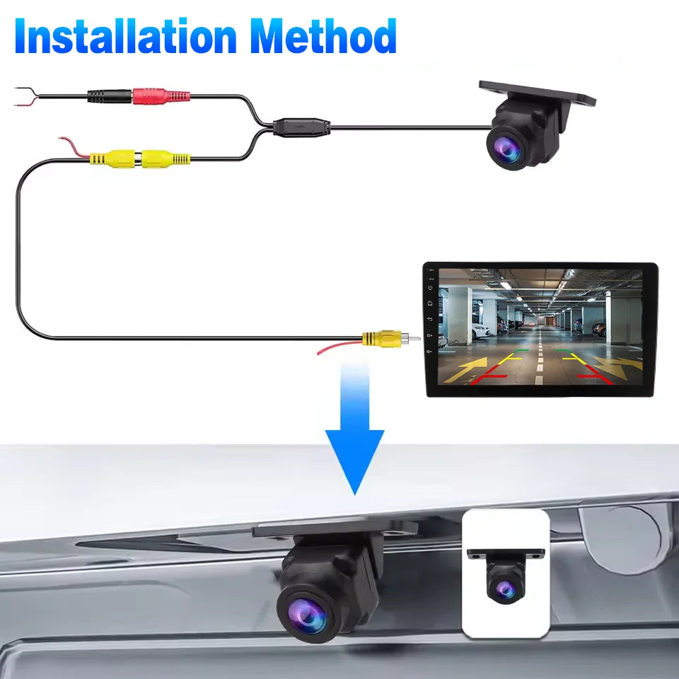 1080P Car Rear View Camera 170° Wide Angle Adjustable Anti-Interference Night Vision Waterproof Auto Parking Backup Camera New
