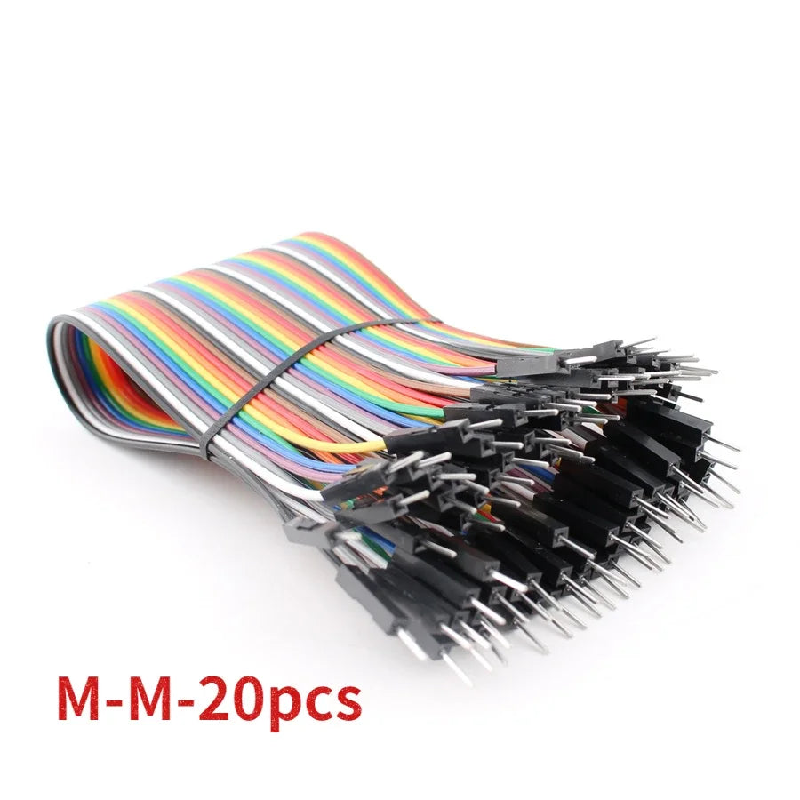 20Pin Jumper Wire Dupont Line 20cm Male To Male+Female To Male + Female To Female Dupont Cable, for Arduino DIY Electronics Kit