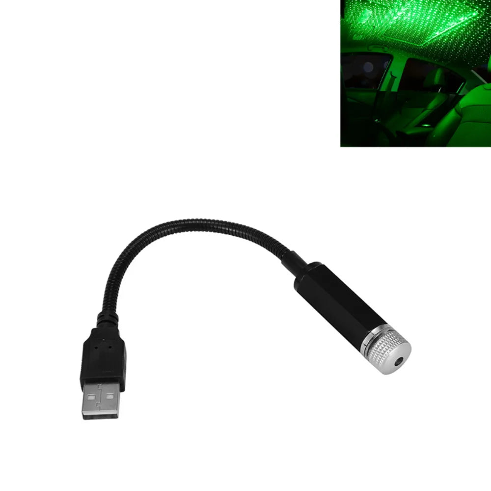 New Mini Car Roof Star Sky Lamp Plug And Play Interior Ambient Car Ceiling Star Lights USB LED Ceiling Spotlight Home