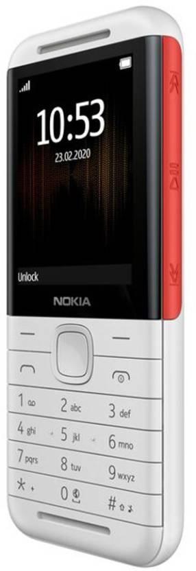 Nokia 5310 DS Keypad Mobile, FM Radio,Camera with Flash (8MB RAM) (White, Red) - Triveni World