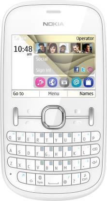 Nokia Asha 201 (Pearl White) Refurbished - Triveni World