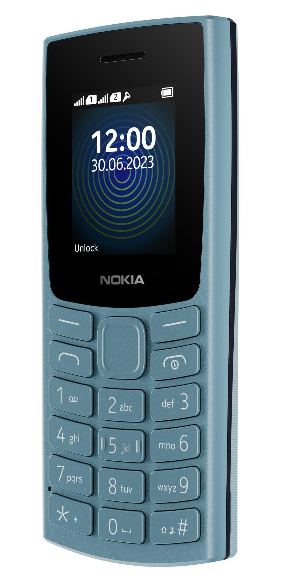 (Refurbished) Nokia 110 with Built-in UPI App and Scan & Pay Feature, MP3 Player, Rear Camera, Long-Lasting Battery, and Voice Recorder | Blue - Triveni World