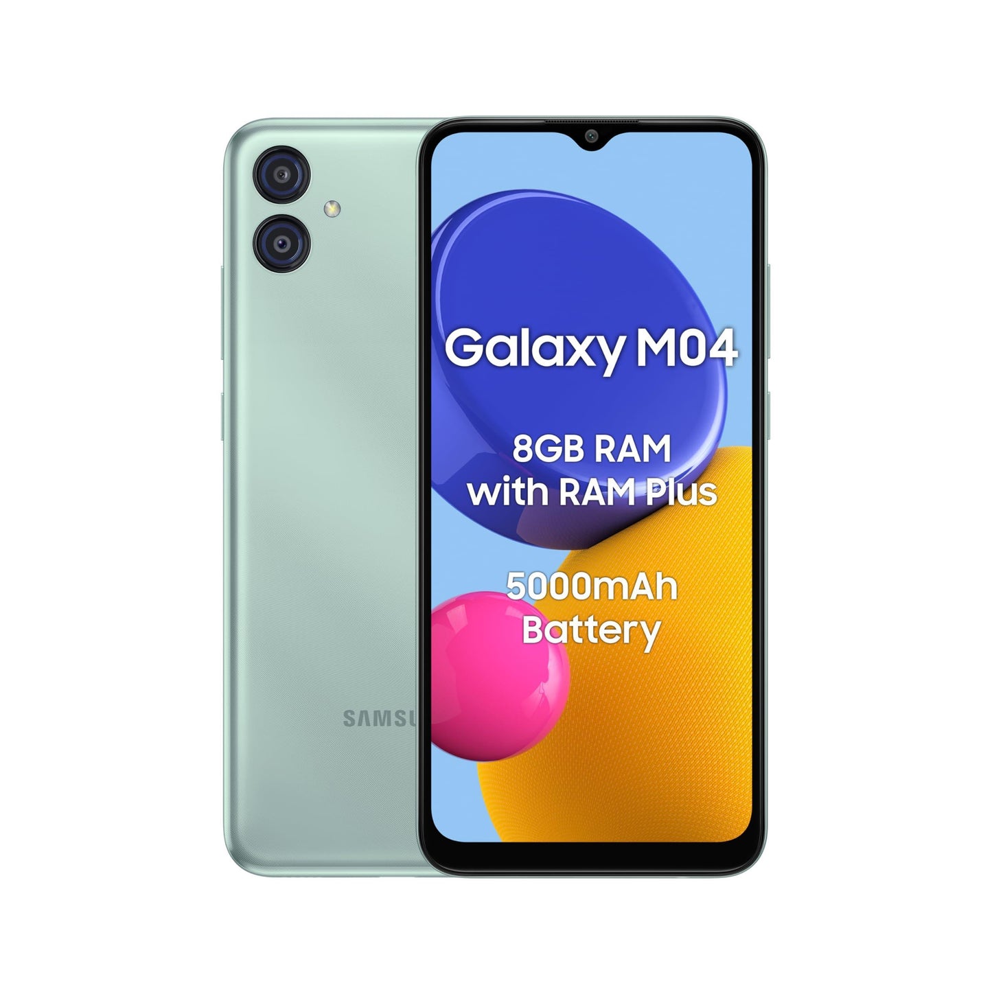 Samsung Galaxy M04 Dark Blue, 4GB RAM, 128GB Storage | Upto 8GB RAM with RAM Plus | MediaTek Helio P35 Octa-core Processor | 5000 mAh Battery | 13MP Dual Camera - Triveni World