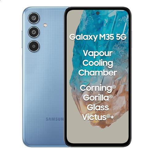 Samsung Galaxy M35 5G (DayBreak Blue,6GB RAM,128GB Storage)| Corning Gorilla Glass Victus+| AnTuTu Score 595K+ | Vapour Cooling Chamber | 6000mAh Battery | 120Hz Super AMOLED Display| without Charger - Triveni World