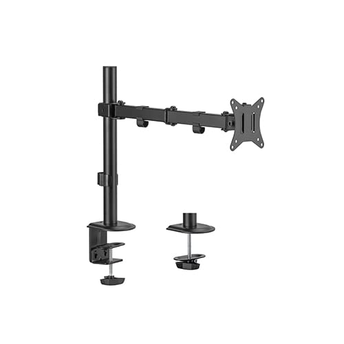 Jin Office Single Monitor Stand | 9 kg Weight Capacity Supports Upto 32 inches Monitor | Single Laptop Monitor Arm | Single Monitor Desk Mount | Height Adjustable Monitor Stand (Black)