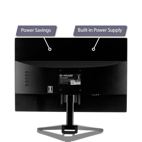Lapcare LED Monitor LM21WHD – 20’’(50.8CM) with 1600 x 900 HD Quality & VGA+HDMI Ports | PC Input | Plug & Play | Slim & Power Saver (3Year Warranty)