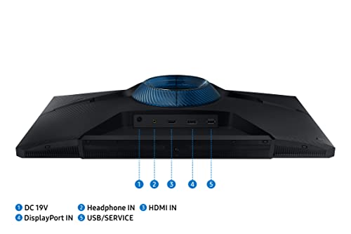 Samsung Odyssey G3 Gaming Monitor 68.5cm (27 inches), FHD 1920 X 1080 Pixel, 165 Hz, 1ms(MPRT), AMD Freesync, DP, HDMI, Height, Tilt, Pivot Adjust Stand, Bezel Less, Eye-Saver (LS27AG320NWXXL, Black)