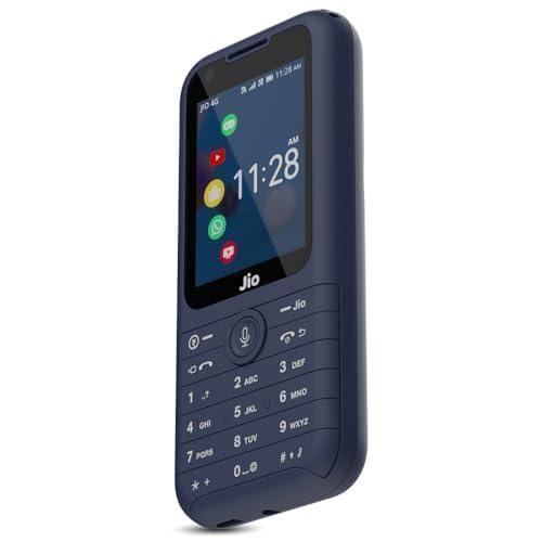 JioPhone Prima 4G Keypad Phone with Premium Design, YouTube, Whatsapp, JioTV, JioCinema, JioSaavn, JioPay(UPI), Video Calling, LED Torch, Digital Cameras | Blue | Locked for JioNetwork - Triveni World
