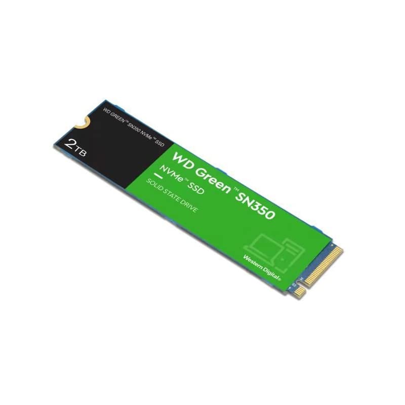 Western Digital WD Green SN350 NVMe 2TB, Upto 3200MB/s, 3 Y Warranty, PCIe Gen 3 NVMe M.2 (2280), Internal Solid State Drive (SSD) (WDS200T3G0C)