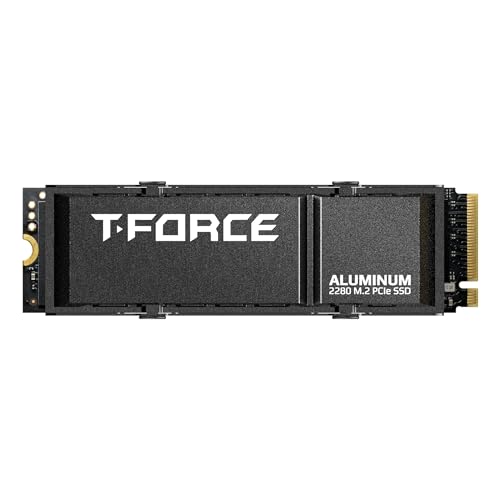 TEAMGROUP T-Force G70 PRO Aluminum Heatsink 1TB DRAM SLC Cache 3D TLC NAND NVMe InnoGrit PCIe Gen4x4 M.2 2280 Gaming Internal SSD Works with PS5 Read/Write 7400/5500 MB/s TM8FFH001T0C128