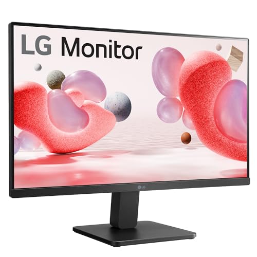 LG 22 Inch (55cm) FHD Monitor 1920 x 1080, AMD FreeSync, VA, 100Hz, sRGB 99% Typ(CIE1931), Black Stabilizer, Virtual Borderless, Flicker Safe, Reader Mode, OnScreen Control, HDMI,VGA, 22MR410(Black)