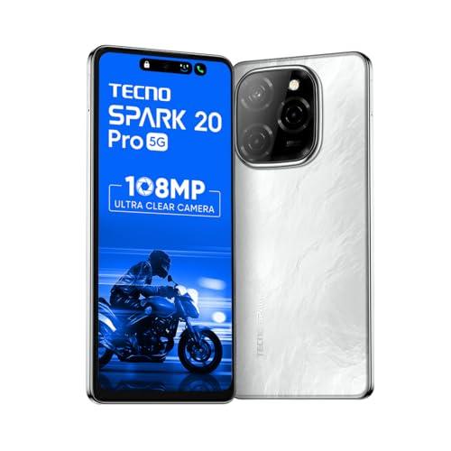 TECNO Spark 20 PRO 5G (Glossy White, 8GB+128GB)| 108MP Ultra Clear Imaging Refurbished