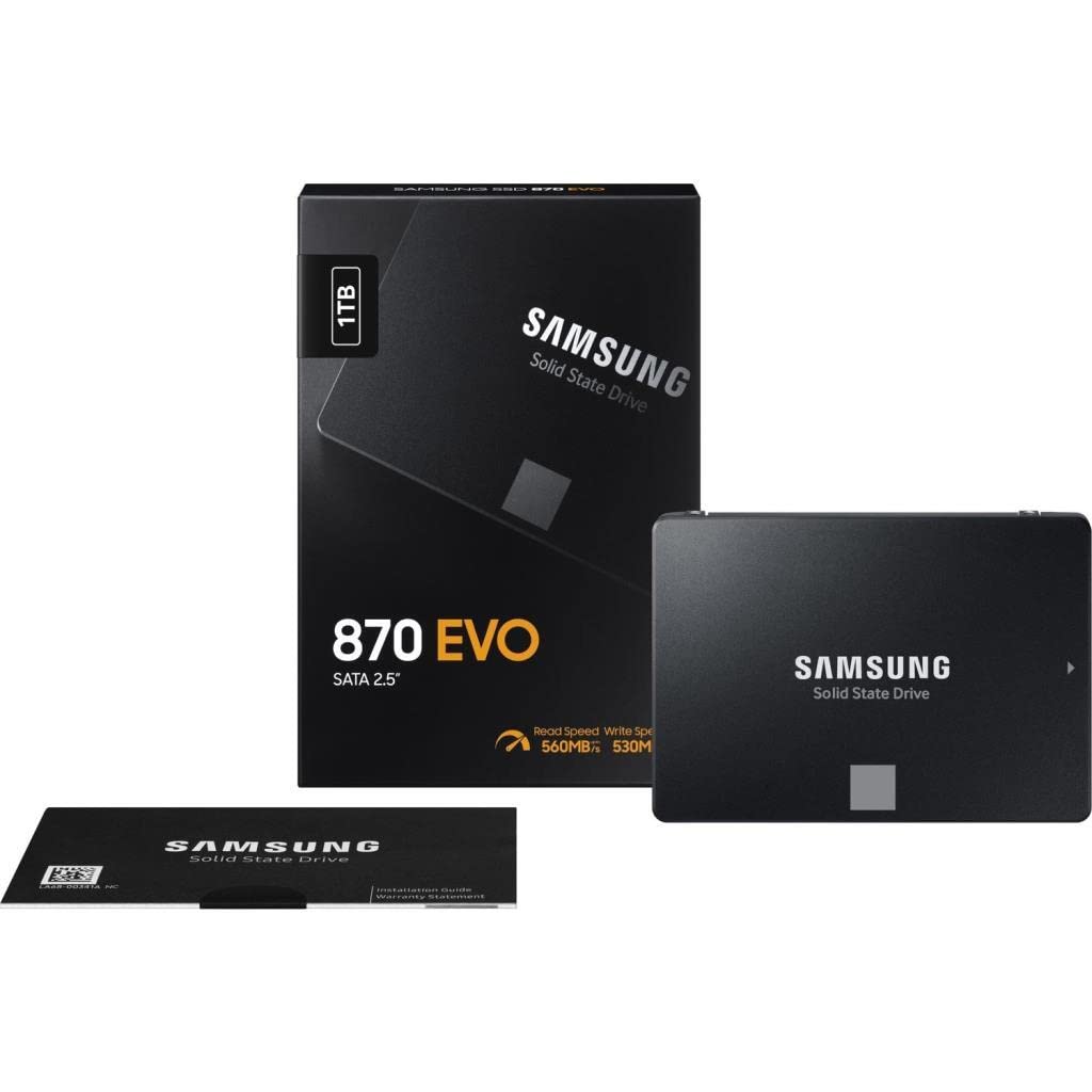 Samsung 870 EVO 1TB SATA 2.5" Internal Solid State Drive (SSD) (MZ-77E1T0)