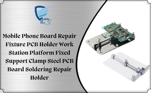 Luvik Combo Of Pcb Stand/Pcb holder/Mobile Phone Board Repair Fixture PCB Holder Work Station Platform + 60W 220V Temperature Adjustable Electric Welding Solder Soldering Iron With 5 Bits