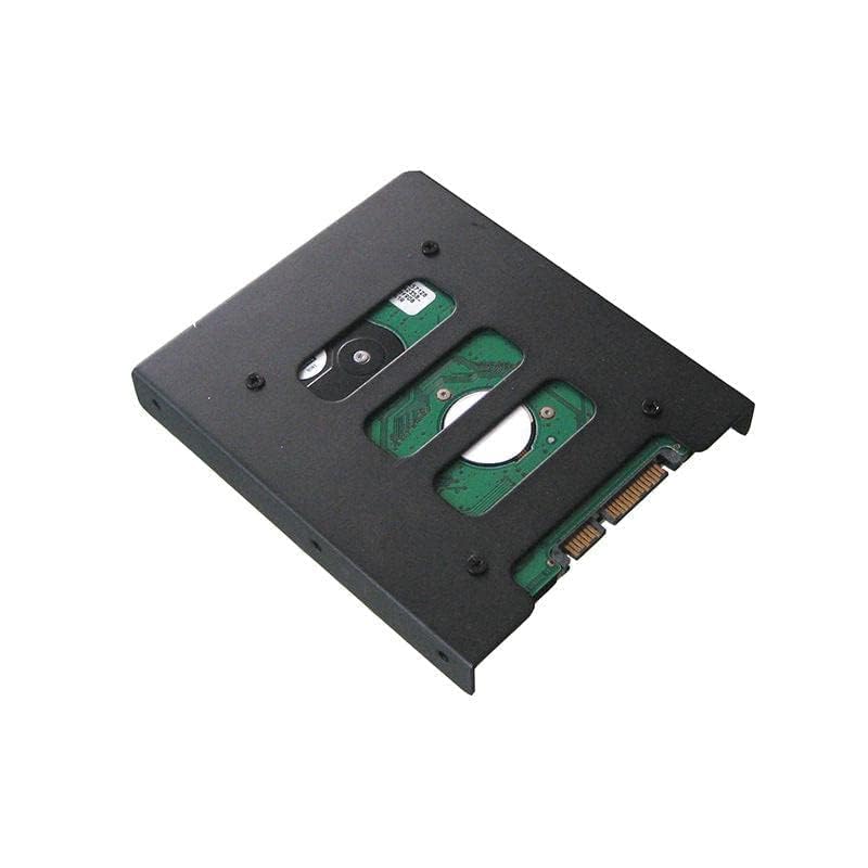 1Goal 2.5" to 3.5" Bay SSD/HDD Hard Disk Drive Internal Hard Drive Holder Metal Mounting Tray Bracket Adapter Kit - Black
