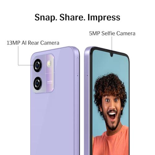 Lava O3 (Glossy Lavender, 4 GB RAM, 64 GB Storage) Refurbished