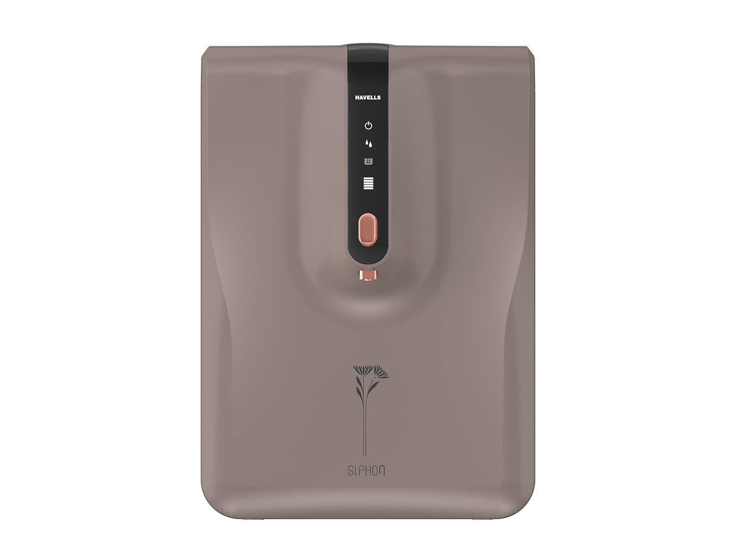 Havells Siphon Water Purifier (Grey & Copper), RO+UF, Copper+Zinc+Minerals, 5 Year Free Service, 7 Stage, 6.5L, Suitable for Borwell, Tanker & Municipal Water,Upto 2000 TDS, 33% Higher Water Recovery