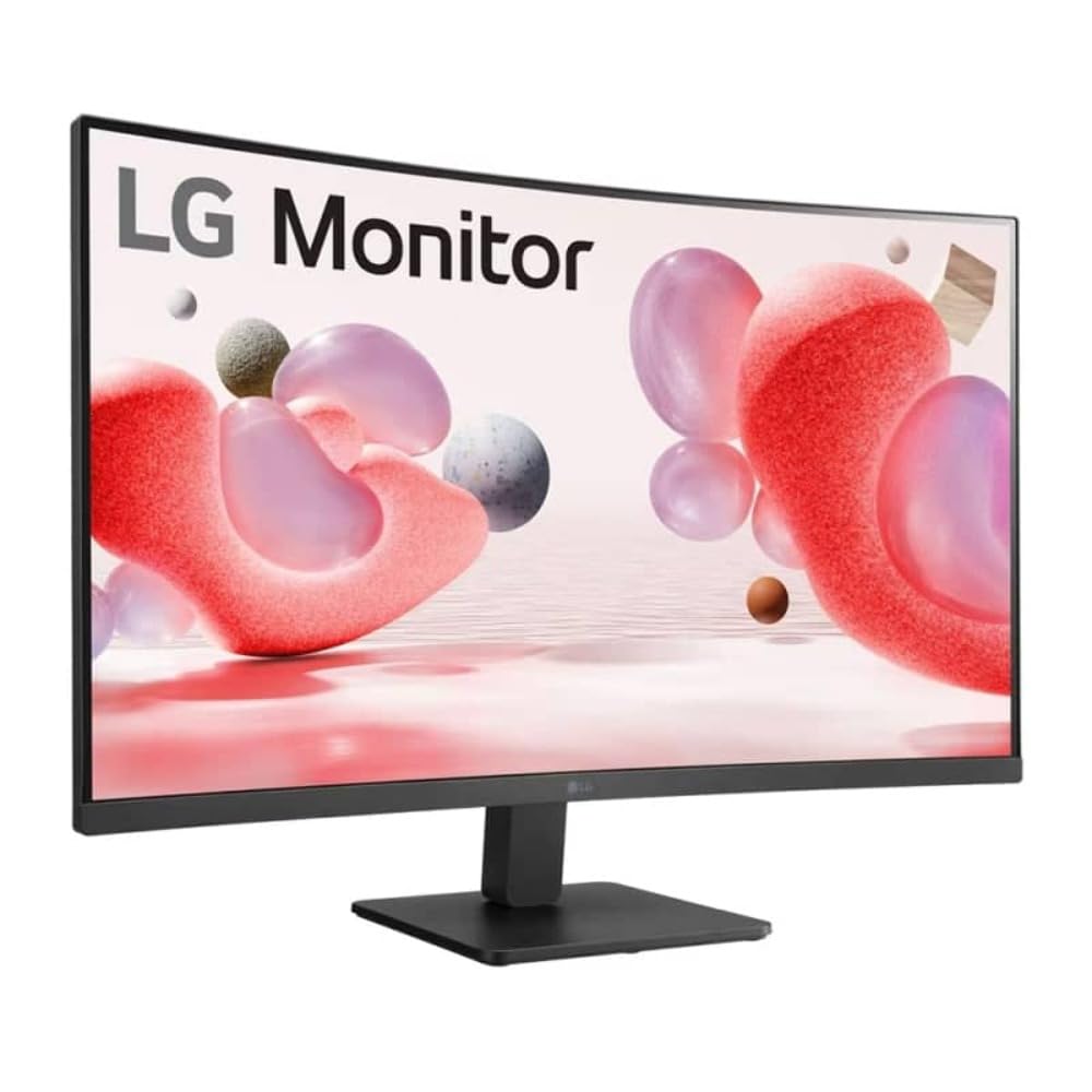 LG 32MR50C (32 Inch) Full HD Curved Monitor (1920 x 1080) with 100Hz, 5ms, VA Panel, AMD FreeSync™, HDMI X 2, VGA, Tilt, OnScreen Control, Reader Mode, Flicker Safe,3-Side Virtually Borderless - Black