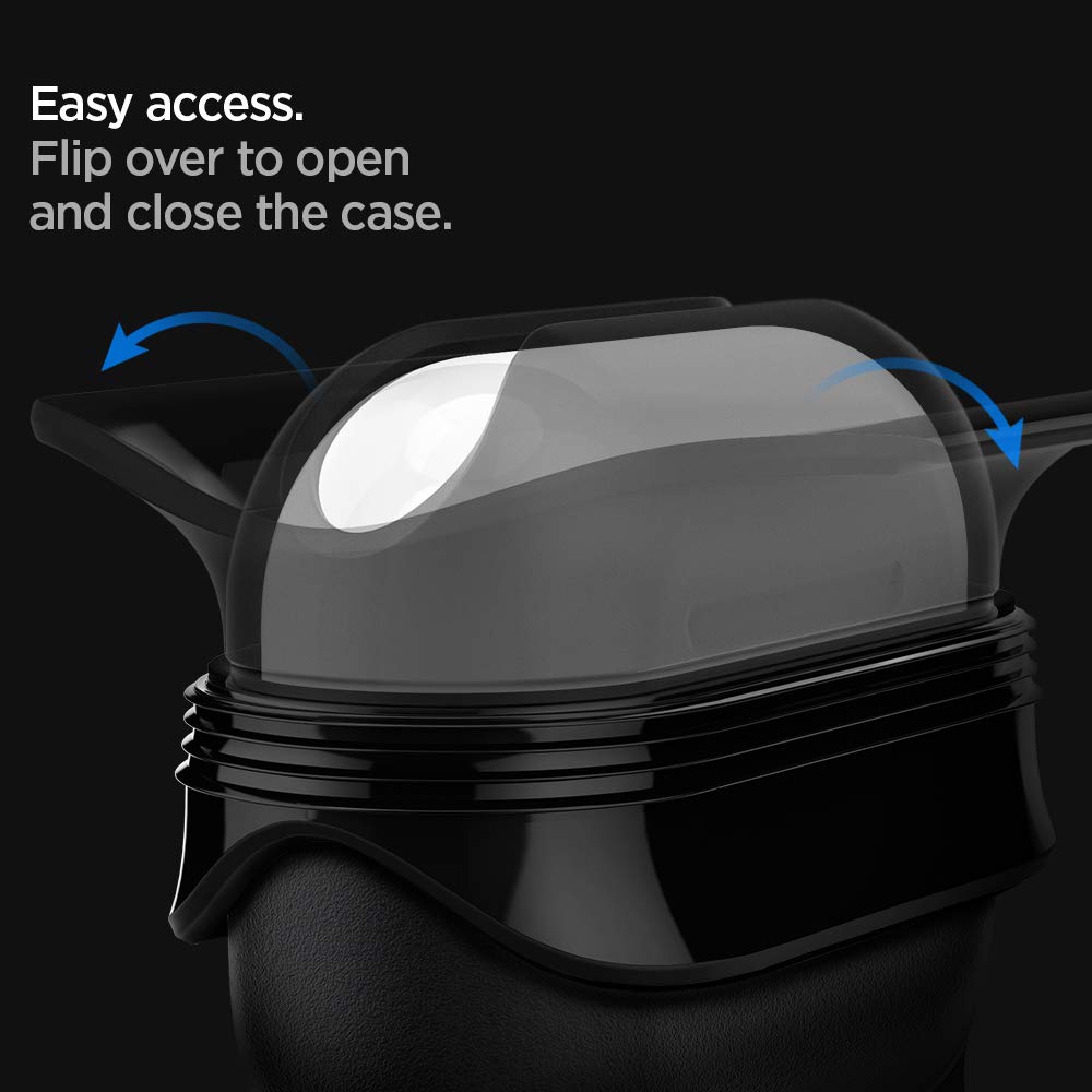 Spigen Silicone Slim Armor IP Waterproof Cover Case for Airpods Pro 2 | Airpods Pro 1 (2022/2019) - Black