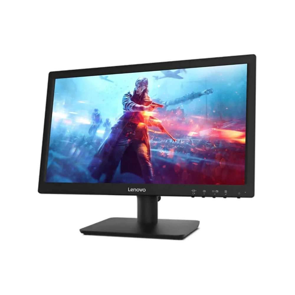 (Refurbished) Lenovo C19-10 18.5” (46.99 cms) HD (1366 x 768) 200 Nits WLED Backlit Monitor, TN Panel, VGA and HDMI Ports, VESA Mount, 72% Color Gamut, TÜV Low Blue Light Certified, (66A0KAC6IN)- Black