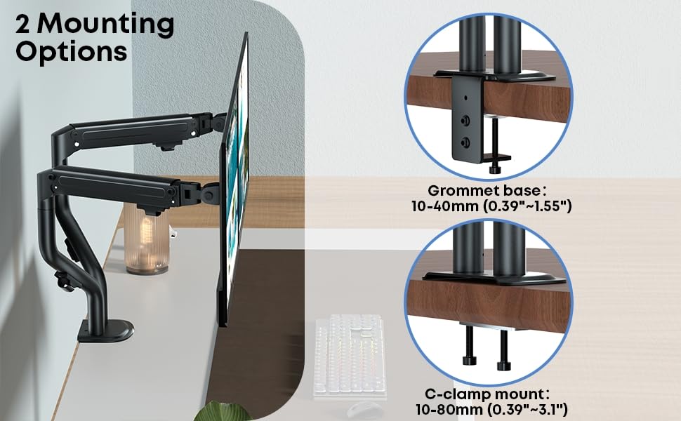 Lions Head Monitor Stand with Laptop Tray Long Pole Stand, Mount Monitor with Adjustable Laptop Tray - Ergonomic Design Weight Support 9 kg Stand (Normal)