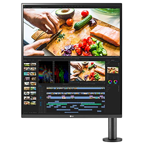 LG 27.6 (70.1cm) 16:18 DualUp Monitor with Ergo Stand and USB Type-C, Nano IPS Display, DCI-P3 98% (Typ.), USB Type-C (90W Power Delivery), Built-in KVM, Ambient Light Sensor (28MQ780)