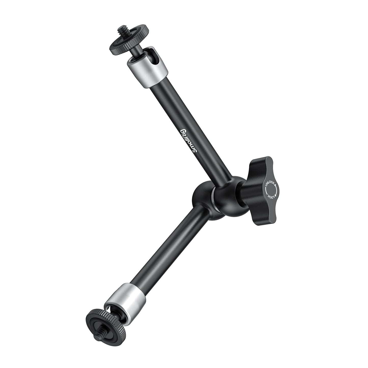 SMALLRIG 9.8 inch Adjustable Power Articulating Magic Arm with Both 1/4" Thread Screw for LCD Monitor/LED Lights-2066B