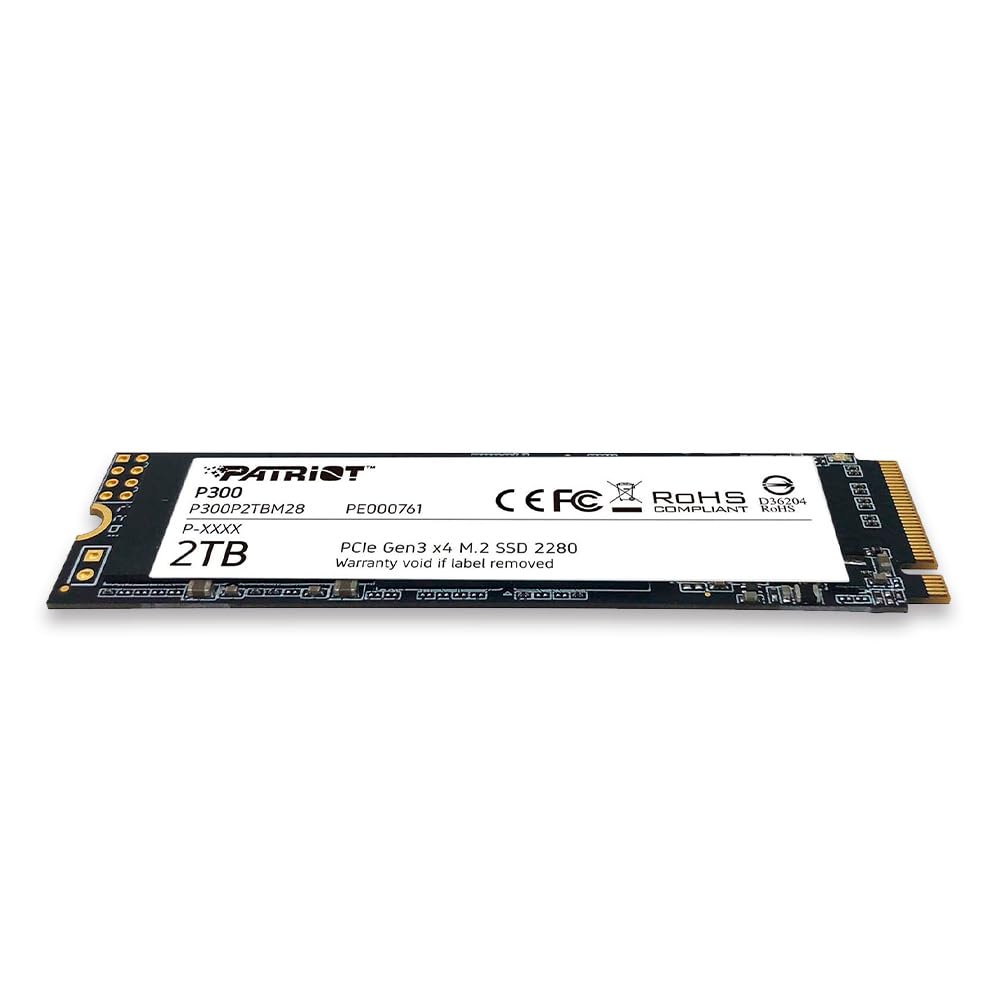 Patriot Memory P300 M.2 PCIe Gen 3 x4 2TB Low Power Consumption SSD P300P2TBM28