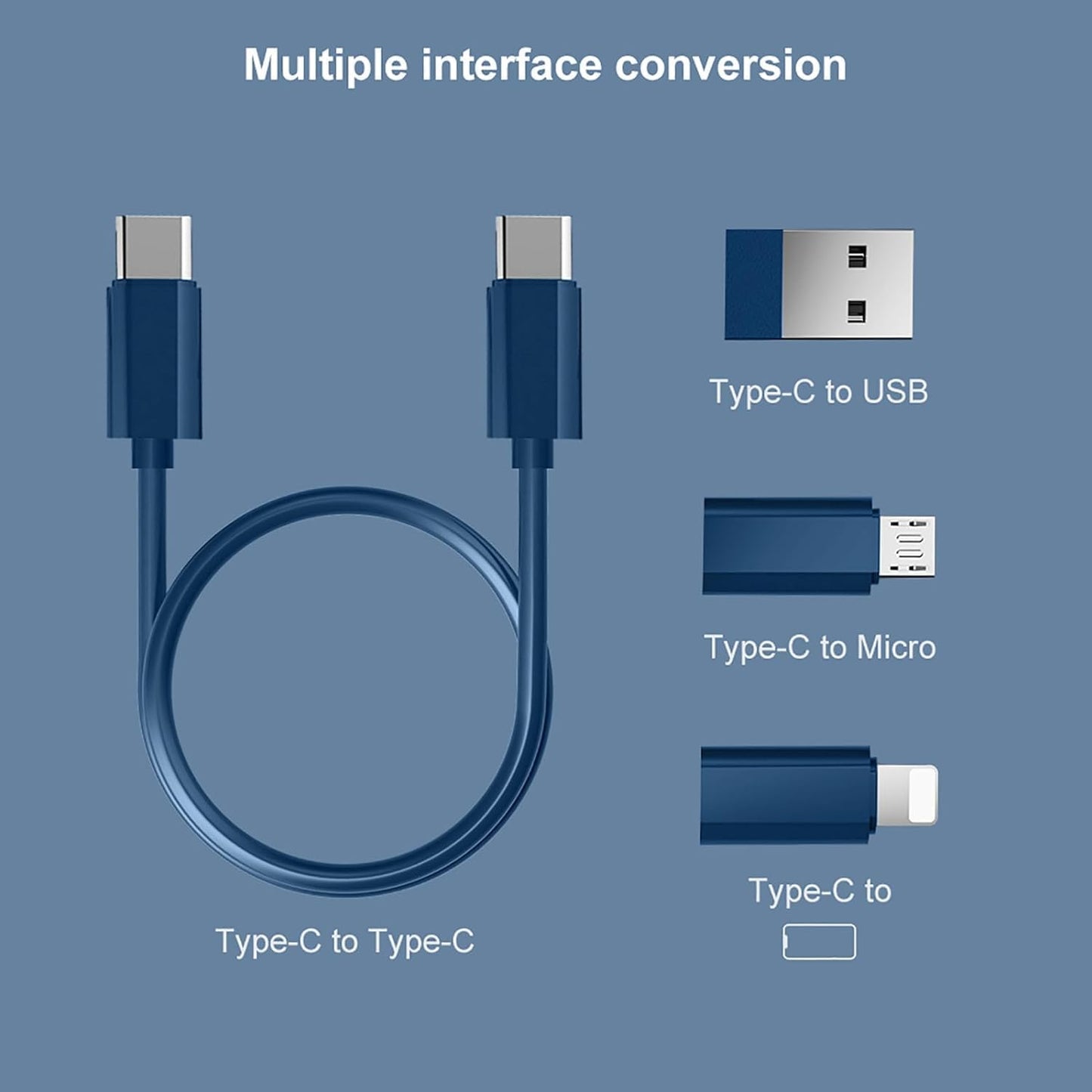 LIMTAS Multifunctional Data Cable Conversion Head Portable Storage Box, Multi-Type Charging Line Convertor USB Type C Adapter Tool Contains Sim Card Slot Tray Eject Pin, Phone Holder (Multi-Colour)