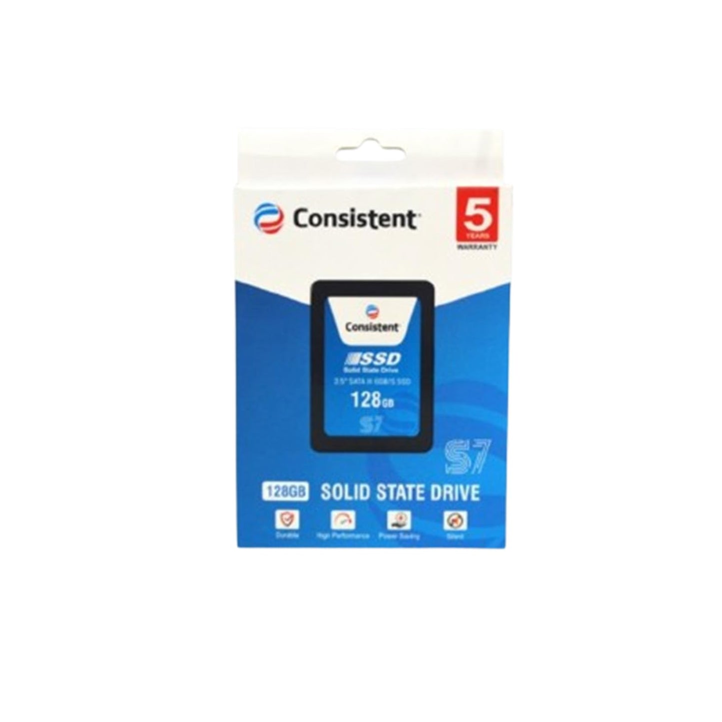 Consistent SSD 128GB 2.5 Inch SATA Internal SSD - Read: 550MB/s & Write: 500MB/s - Solid-State Drive 5 Year Warranty