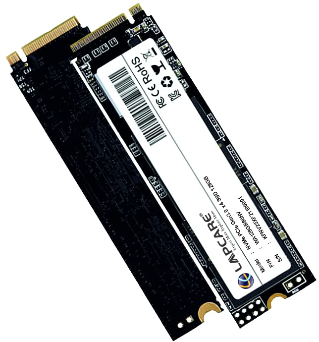 LAPCARE LAPDISC NVMe 2280 PCIe Gen 3 SSD 128GB | 3D NAND, Upto 2000MB/S Read and 1000MB/S Write 3 Years Limited Warranty
