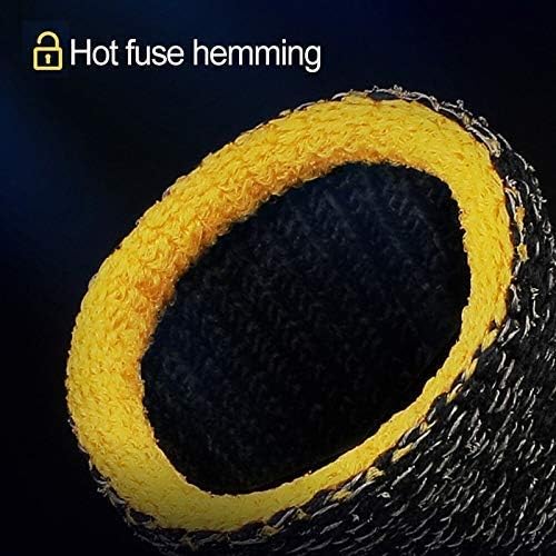 (12 Pieces) Thumb & Finger Sleeve for Mobile Gaming with Super Conductive Fiber Fabric, Anti-Sweat and Breathable, for PUBG, Garena Fre Firi, COD Mobile, Asphalt etc (6 Pair)