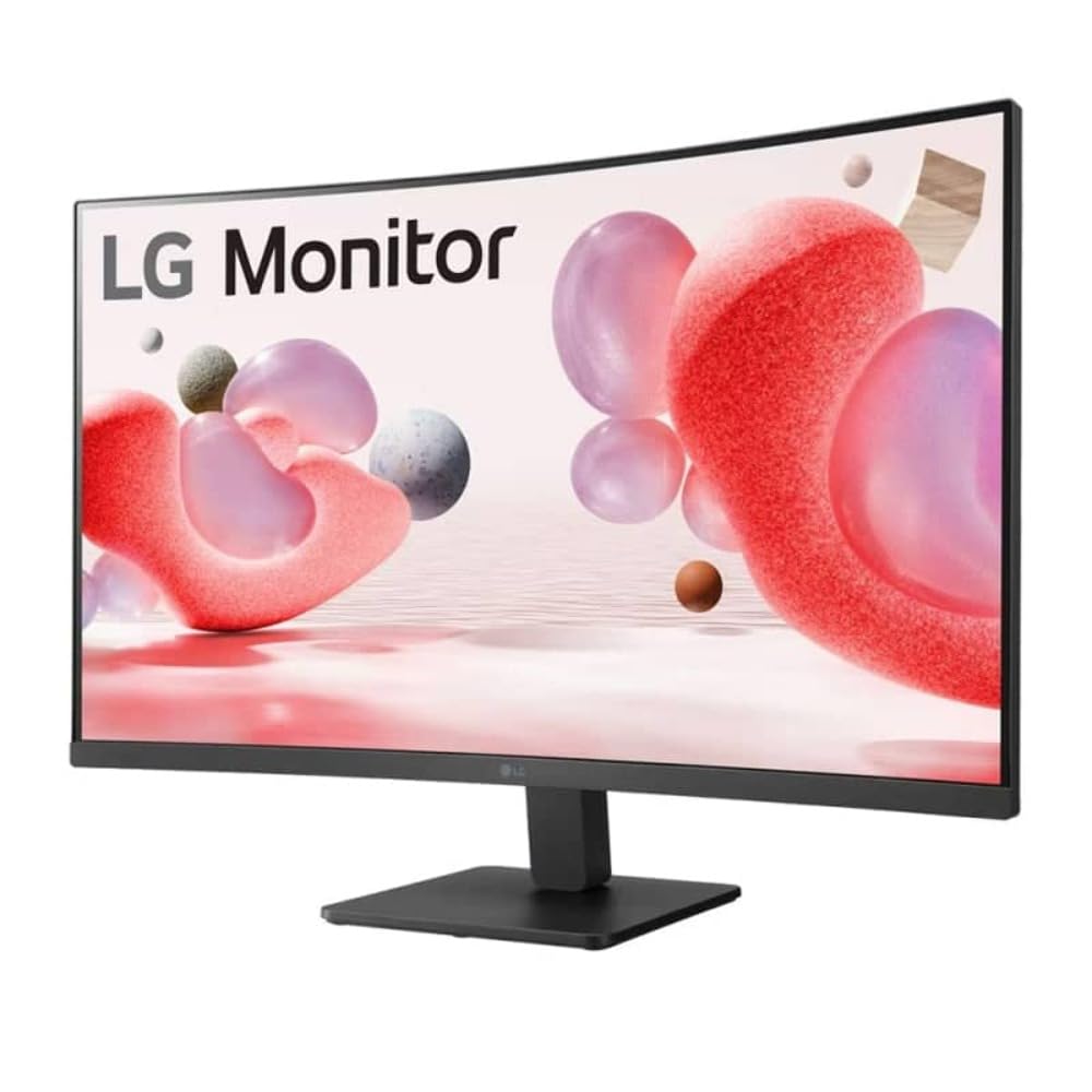 LG 32MR50C (32 Inch) Full HD Curved Monitor (1920 x 1080) with 100Hz, 5ms, VA Panel, AMD FreeSync™, HDMI X 2, VGA, Tilt, OnScreen Control, Reader Mode, Flicker Safe,3-Side Virtually Borderless - Black