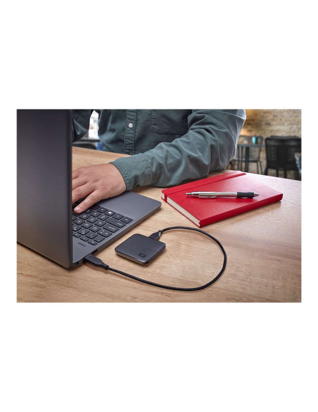 Western Digital Wd 1Tb Elements Portable SSD, 400Mb/S R, Upto 2 Meter Drop Protection, PC & Mac Compatible, 3 Y Warranty (BAYN0010BBK-WESN)