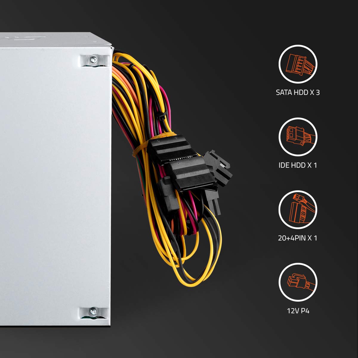 Artis VIP 400R12 Plus 400W SMPS Power Supply Unit with Lager12cm Fan (Silver)