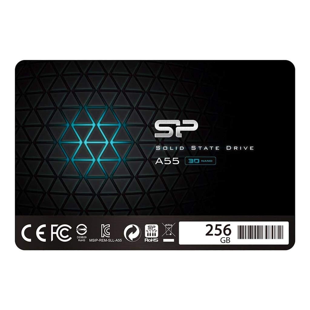 Silicon Power -256Gb Ssd 3D Nand A55 SLC Cache Performance Boost Sata Iii 2.5" 7mm - 0.28" Internal Solid State Drive