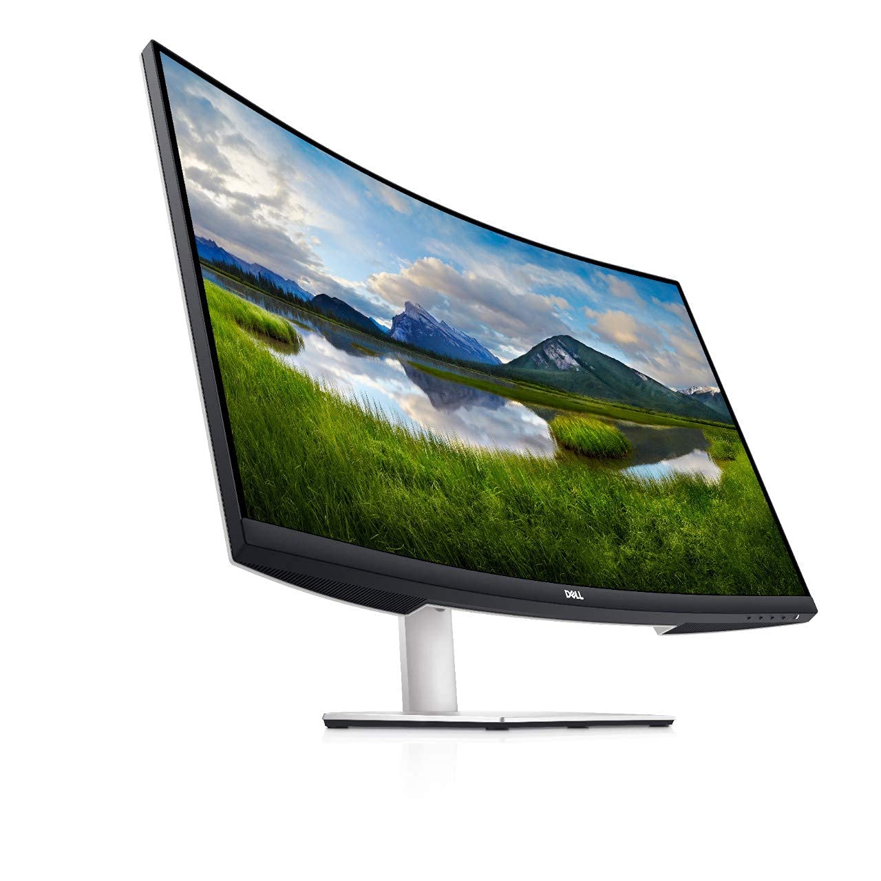 Dell 32" (81.28 cm) Curved 4K UHD Monitor - S3221QS, Resolution 3840 x 2160 at 60 Hz, VA-Panel, AMD FreeSync, Built in Dual 5w Speakers, 2 x HDMI, DisplayPort 1.2, 3 xUSB 3.0, Audio line-Out
