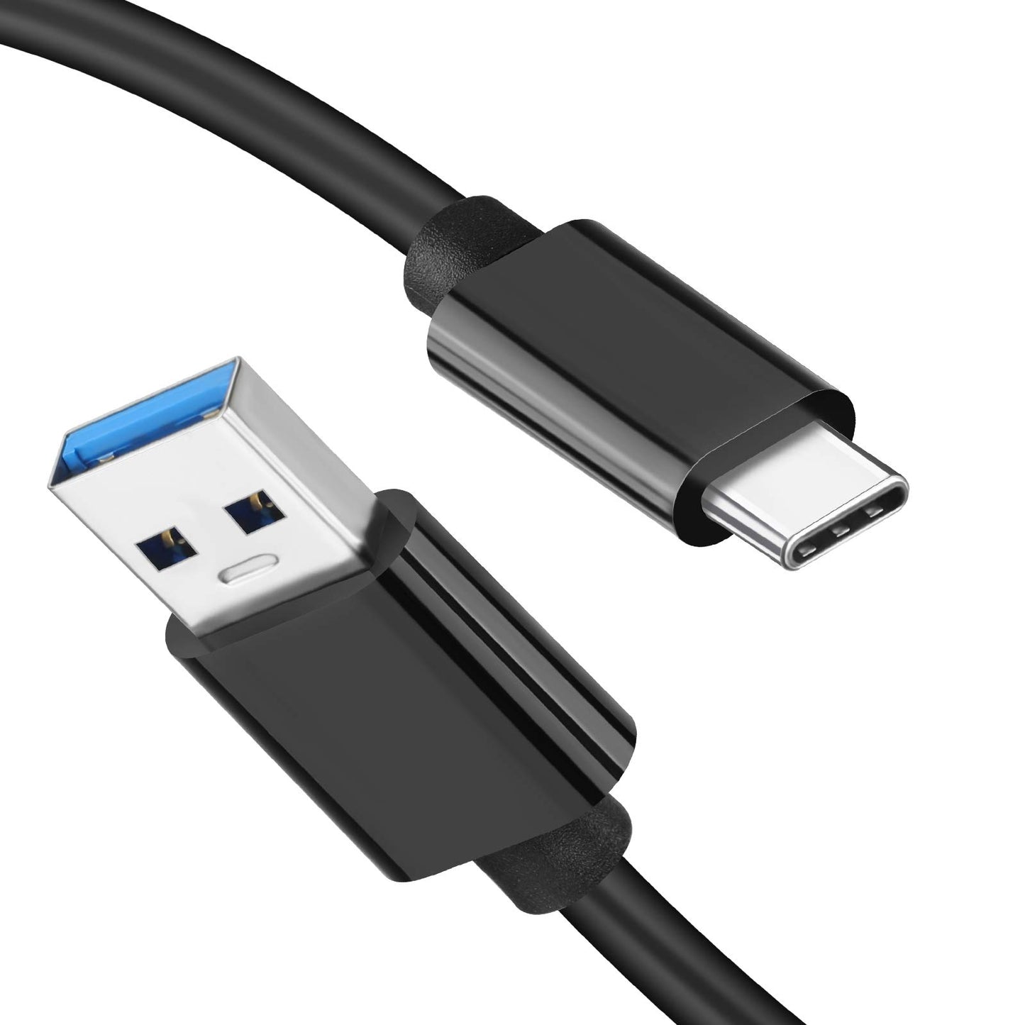 USB A to USB C 3.1/3.2 Gen 2 Cable 10Gbps Data Transfer (0.15m/15cm), Short USB C SSD Cable with 60W QC 3.0 Fast Charging, Spare Cable for Samsung T7, SanDisk Extreme Portable SSD, Crucial X8, WD