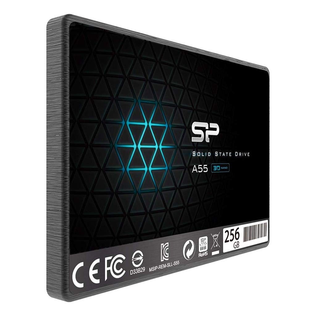 Silicon Power -256Gb Ssd 3D Nand A55 SLC Cache Performance Boost Sata Iii 2.5" 7mm - 0.28" Internal Solid State Drive