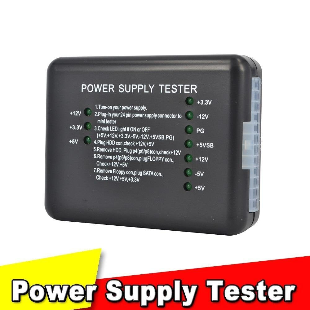 Technotech Power Supply Tester 20 or 24 Pin PSU ATX SATA HDD SMPS PC