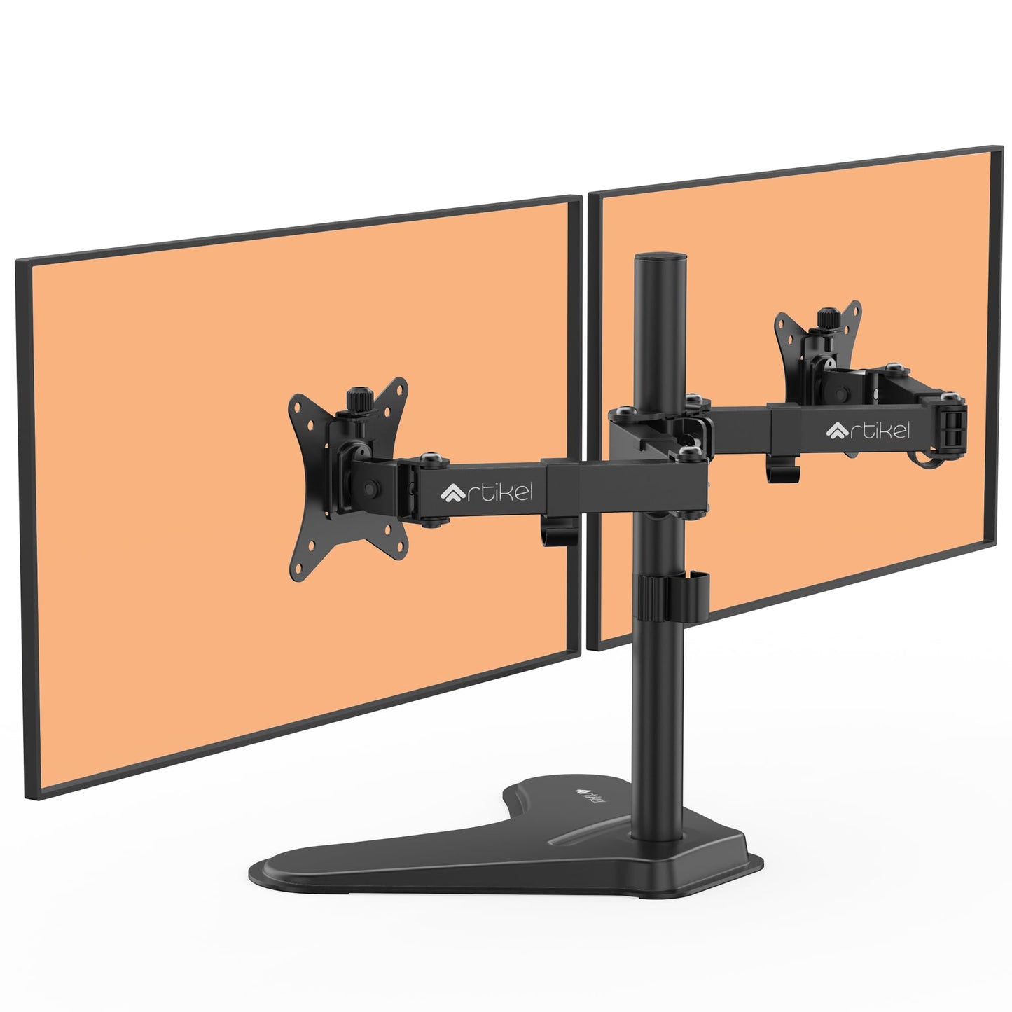 Artikel Double Monitor Desk Stand | Height Adjustable Heavy Duty Monitor Arms | with Phone Slot | VESA