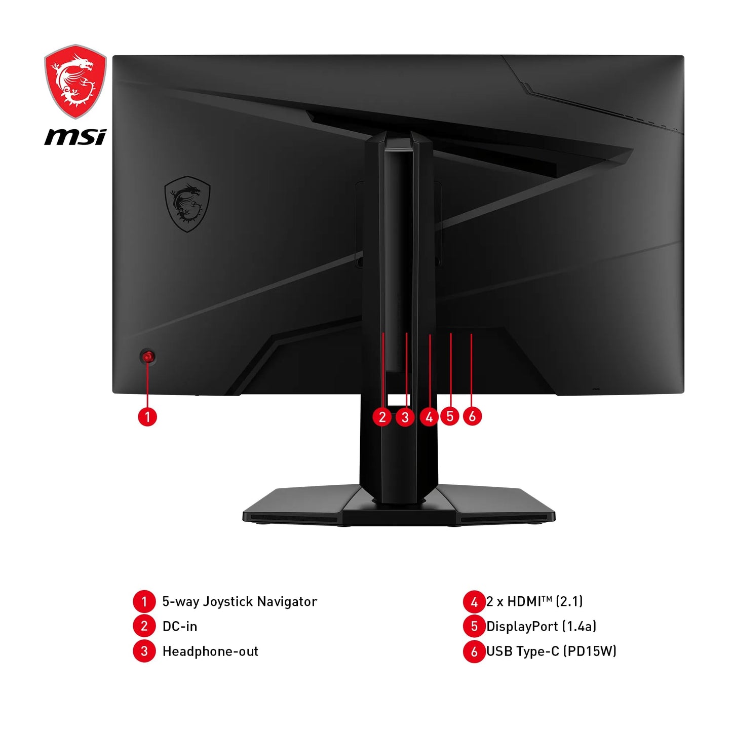 MSI MAG 274UPF E2 27 Inch 4K UHD Gaming Monitor - 3840x2160 Rapid IPS Panel, 160 Hz/0.5ms (GtG), 98% DCI-P3 Colour Gamut, Frameless Design, VESA DisplayHDR 400 - DisplayPort 1.4a, HDMI, USB Type-C